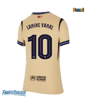 Barcelona Lamine Yamal #10 Tricou Fotbal Replică 2025-26 Femei Deplasare